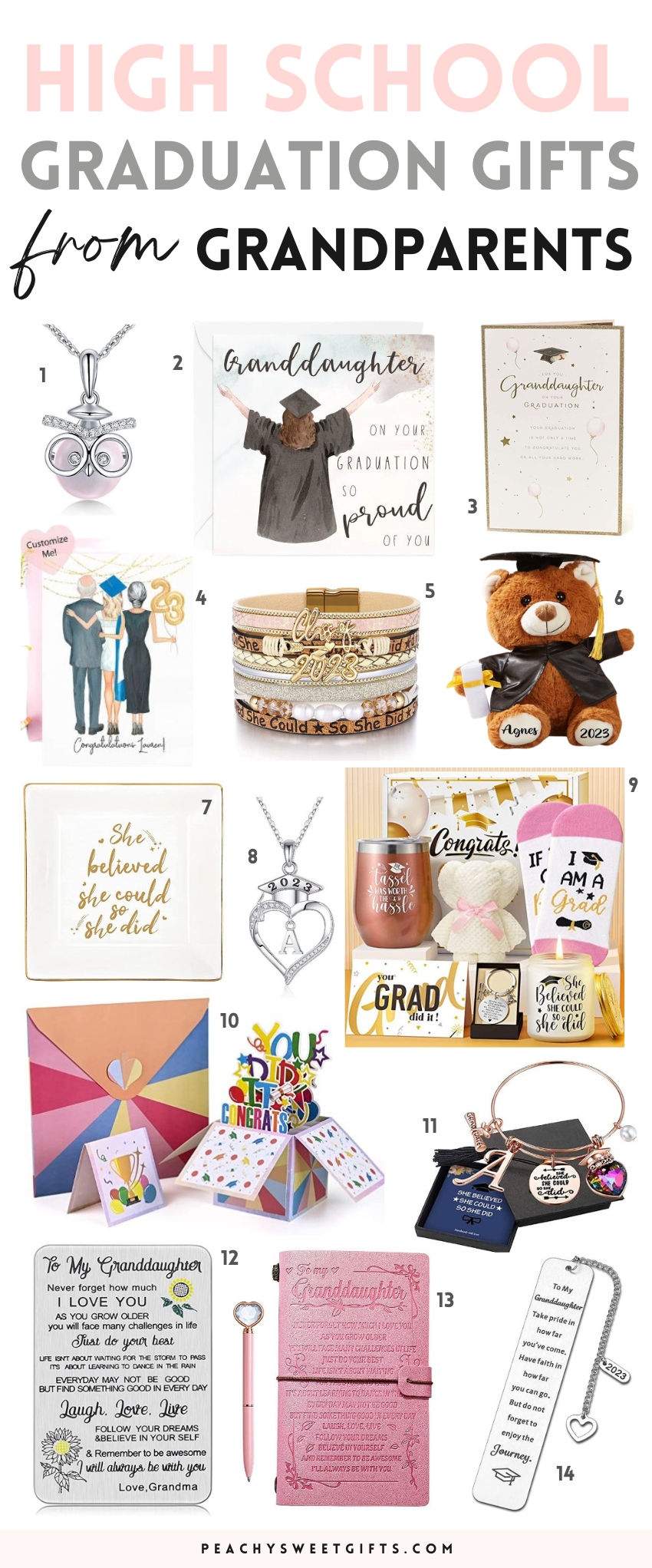 25 High School Graduation Gifts For Granddaughter Peachy Sweet Gifts