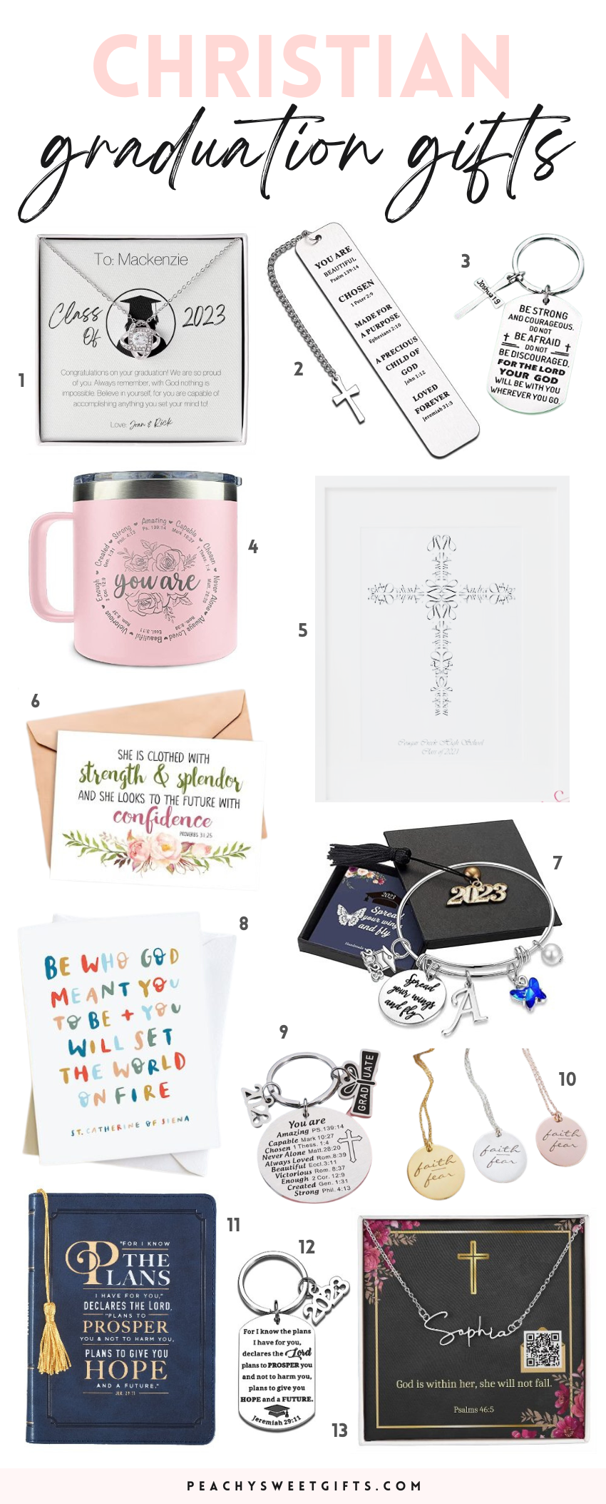 15 Inspiring Christian Graduating Gifts – Peachy Sweet Gifts
